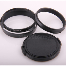 2in1 1 set parasol de lentes de metal + Adaptador + tapa para Fujifilm X100 X100S X100T LH-X100 AR-X100 2024 - compra barato