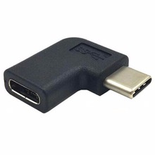 2pcs/lot 90 degree USB TYPE C 3.1 male to female extension plug adapter USB3.1 USB-C male to USB-C female 2024 - buy cheap