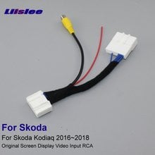 Liislee 24 Pins Adapter Connector Wire Cable For Skoda Kodiaq 2016~2018 Rear View Camera Original Video RCA Input 2024 - buy cheap