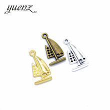 YuenZ 10 peças de prata Antigo Chapeado Liga de Zinco Colares Pingentes de Jóias Encantos veleiro Diy Resultados Da Jóia Handmade J247 2024 - compre barato