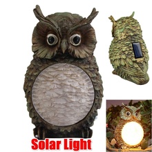 1pcs Solar Powered Owl LED Light Home Yard Decor Outdoor Light Statue Lamp Gift Home Decoration Accessories 2024 - buy cheap
