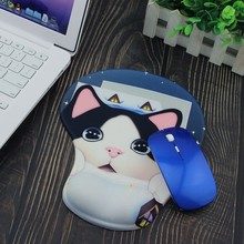 Alfombrilla de silicona para ratón con diseño de dibujos animados, almohadilla cómoda para reposamuñecas, con diseño de gato/vaca, ideal para juegos y Overwatch 2024 - compra barato