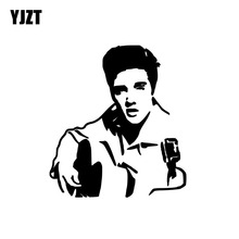 YJZT 13.2CM*14.8CM Vinyl Decal Car Sticker Singer Elvis Presley Black/Silver C3-0025 2024 - buy cheap
