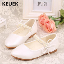 New Spring/Autumn Girls Leather Shoes Child Fashion pearl White Dance Party Moccasins Toddler Shoes Baby Kids Pink 04 2024 - buy cheap