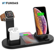 NYFundas Qi Wireless Charger Stand Dock Station For Apple Watch Series 4 3 2 Iphone XS MAX XR 8 Plus X IWatch Airpods Induction 2024 - buy cheap