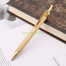 Bolígrafo hexagonal duradero para negocios, punta de 0,5mm, escuela, oficina, papelería, suministros de escritura, regalos para estudiantes, C26 2024 - compra barato