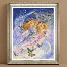 Embroidery Package High Quality Cross Stitch Kits Two Girls Free Shipping 2024 - buy cheap