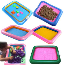 Multi-function Inflatable Sand Tray Inflatable Sandbox For Children Kids Indoor Playing Sand Clay Color Mud Toys Accessories 2024 - buy cheap