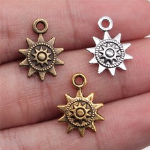 WYSIWYG 20pcs 17x12mm 3 Colors Antique Gold Antique Silver Color Antique Bronze Small Sun Pendant Charms For Jewelry Making 2024 - buy cheap