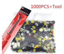 1000PCS Auto Door bumper Mixed car fastener Vehicle Car Bumper Clips Retainer Rivet for audi 2024 - buy cheap