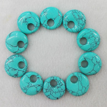 calaite 18mm charm stone beads For Jewelry Making Necklace Earrings donut accessories good quality Fashion 24pc wholesale 2024 - buy cheap