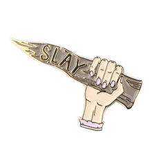 Slay Buffy Girly Strong Demon Slaying Enamel Pin Badge 2024 - buy cheap