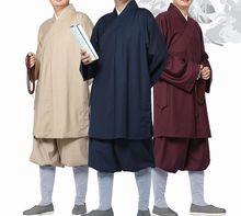 unisex Spring&Autumn shaolin monks suit buddhist clothing lohan Arhat zen suits kung fu uniforms 2024 - buy cheap