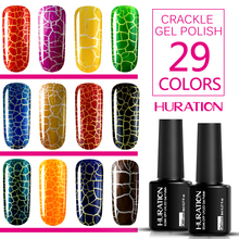 Huration Professional Crack Nail 8ML Nail Varnish 12 Colorful Crackle Nail Varnish Semi Permanent Cracking UV Gel Polish Vernis 2024 - buy cheap