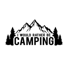 15*6.8cm I Would Rather Be Camping Funny Decal Window Bumper Sticker Car Nature Outdoor Travel Car Sticker 2024 - buy cheap