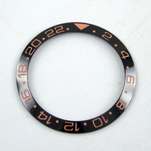 38mm black ceramics bezel Orange marks fit for 40mm SUB GMT men's watch-Q07 2024 - buy cheap