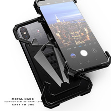 Capa armadura de metal em alumínio para xiaomi mi 8 m8 mi8, à prova de choque, armação de metal, em oferta, 2018 2024 - compre barato