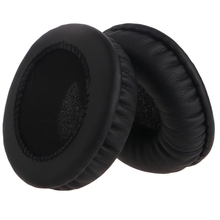 New Black 60/70MM 1 Pair Replacement Faux Leather Soft Sponge Ear Pads Cushions For Headphone Headset 2024 - buy cheap