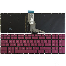 US Backlit laptop keyboard for HP 15-bs070wm 15-bs091ms 15-bs095ms 15-bs013ds Black/Fuchsia/Green 2024 - buy cheap