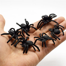 5pcs horror 4.5cm black spider haunted house spider web bar party decoration supplies simulation tricky toy halloween decoration 2024 - buy cheap