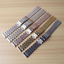 Mens Women High Quality Stainless Steel Watchbands 18mm 19mm 20mm 21 22mm Silver gold Watch Bracelets Straps replace For Prc200 2024 - buy cheap