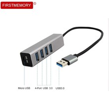 USB 3.0 Hub OTG Hub 4 Ports Micro USB Splitter Power Interface Multi USB3.0 Hubs Adapter For PC Huawei Mate 20 Pro P20 Pro 2024 - buy cheap