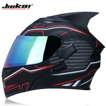 JIEKAI 902 motorcycle helmet flip double-sided cover helmet racing full face Moto Casco Size-2XL DOT approved 2024 - buy cheap