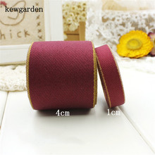 Kewgarden-Cinta de algodón para el pelo, accesorios hechos a mano de 1, 1,5 y 10mm, con borde de Color satinado, 20 yardas 2024 - compra barato