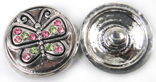 Abalorio de mariposa de piedra cz multicolor, botones de metal, 1,8-2cm, gran oferta, envío gratis 2024 - compra barato
