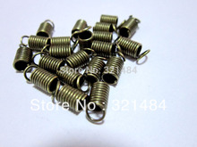 1000pcs Antique Bronze 4.5*8mm leather crimp end cap jewelry clamps findings 2024 - buy cheap