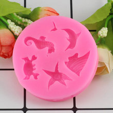 Mujiang DIY Shell Sea Animals Cake Silicone Baking Molds Cupcake Fondant Cake Decorating Tools Gumpaste Chocolate Candy Moulds 2024 - buy cheap