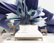 Настенные обои beibehang на заказ, современные индивидуальные настенные 3D-обои с абстрактным изображением цветов, фоновые 3D-обои для гостиной и спальни 2024 - купить недорого