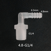 Conector de manguera de tubo de codo de plástico, 4,8 x G1/4, 90 grados, L 2024 - compra barato