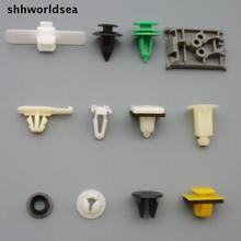 Shhworld sea-hebilla de placa de plástico, clip de moldura de balancín con sellador, guardabarros, tuerca de moldura de balancín, cubierta de plástico negro, 100 Uds. 2024 - compra barato