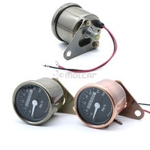 Universal Fit Motorcycle Dual Gauge Odometer Backlight Tachometer Speedometer Tacho Gauge Bronze Color KM/H 2024 - buy cheap