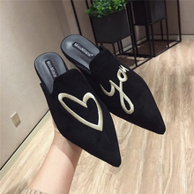 Sping-Zapatillas planas bordadas de lujo para mujer, zapatos de punta sin cordones puntiaguda, para exteriores 2024 - compra barato