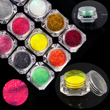 Candy Color Nail Glitter Set Colorful Summer Rainbow Sandy Powder Nail Art Dust Pigment Nail Art Decorations Nail Dipping 2024 - buy cheap