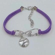 Infinity Love 8 Bracelet Baseball / Softball Pendant Simple Bracelets & Bangles For Women Men Girl Boy Unisex Jewelry Gifts 2024 - buy cheap