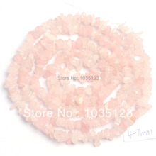 High Quality 5-8mm Pretty Natural Rose Quartzs Freeform Gravel DIY Gems Loose Beads Strand 34" Jewelry Making Free Shipping w407 2024 - buy cheap