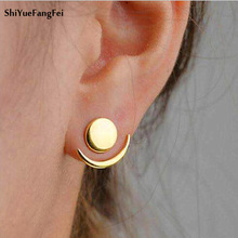Party Round Circle Stick Metal Charm Female Fashion Earrings 2018 Jewelry for Women Wedding Party Date Decor Drop Earrings 2024 - buy cheap