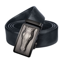 Cinturón de piel de vaca con hebilla automática para hombre, cinturones de lujo, de alta calidad, con hebilla automática, PK-0085 2024 - compra barato