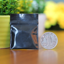 Mini bolsa de plástico preta com zíper para presente, bolsa com fecho zíper de tamanho pequeno 4x5cm, 1000 musical, frete grátis 2024 - compre barato