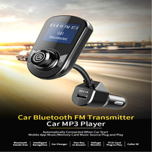 Bluetooth Hands-free FM модулятор стерео музыка автомобильный mp3-плеер аудио прикуриватель fm-передатчик поддержка TF автомобильные аксессуары 2024 - купить недорого