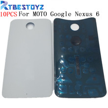 RTBESTOYZ 10 шт./лот оригинальная Задняя крышка батареи для MOTO Google Nexus 6 XT1100 XT1103 корпус для задней панели батареи 2024 - купить недорого