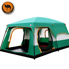 The Camel Outdoor 6/7/8/9/10-12 People Camping 4 Season Tent Outing Two Bedroom Tent Big Space High Quality Camping Tent Carpas 2024 - buy cheap