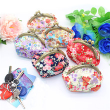  Hot Sale Coin Purse Japanese Style Printed hand-made Key Bag Cotton Fabric Pocket Lady Portable Small Purse Mini Wallet 2024 - buy cheap