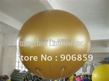 FREE SHIPPING HOT 2 meters Golden Inflatable Helium Ballon for your  advertisement,Events, Exhibition,Promotion/Nice Color 2024 - buy cheap