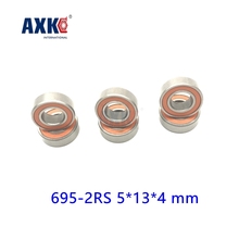 2021 Rolamentos Axk 695-2rs Bearing Abec-3 10pcs 5x13x4 Mm Miniature 695rs Ball Bearings 619/5rs Z2v1 Orange Sealed 695 2rs 2024 - buy cheap