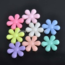 Cuentas espaciadoras de flores de colores, 21x23mm, 50 Uds., para joyería hecha a mano YKL0202 2024 - compra barato