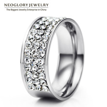 Neoglory Auden Rhinestone  Charm Nonadjustable Rings for Women Fashion Wedding Jewelry  2020  New RI1 SQC 2024 - buy cheap